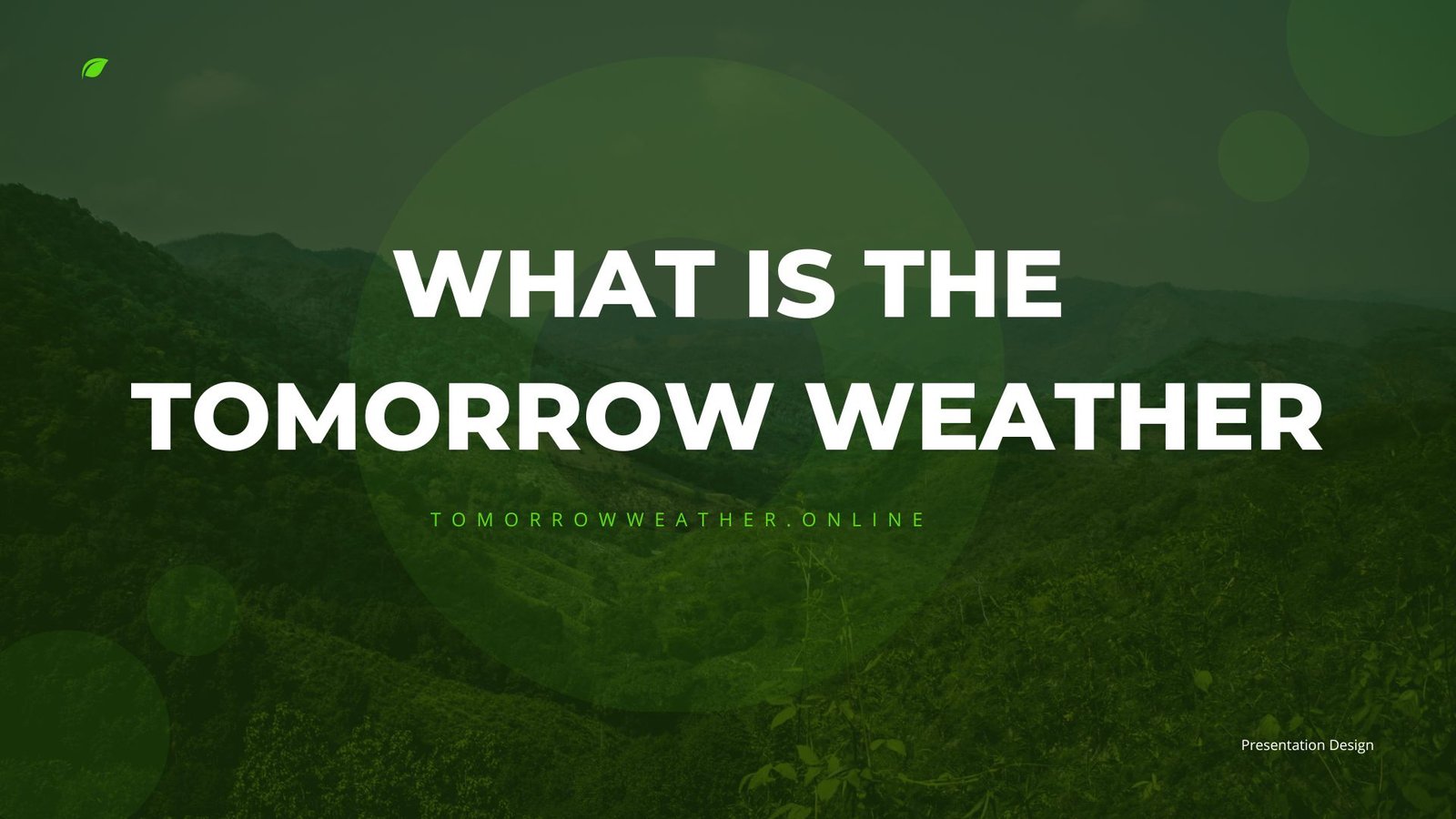 what is the tomorrow weather